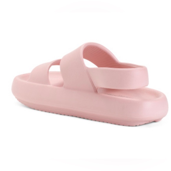 BEACH SLIDES by J/SLIDES Womens Size 7 Pink Synthetic New - Picture 3 of 8